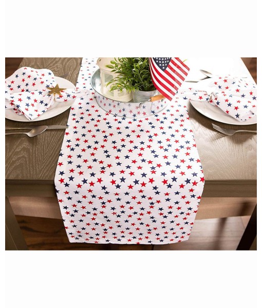 Americana Stars Print Table Runner 14