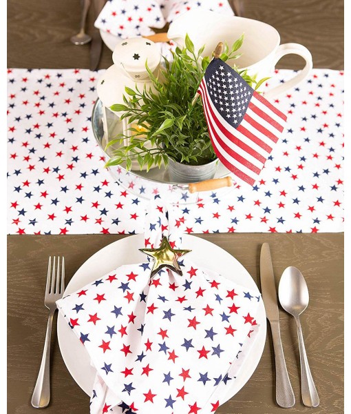 Americana Stars Print Table Runner 14