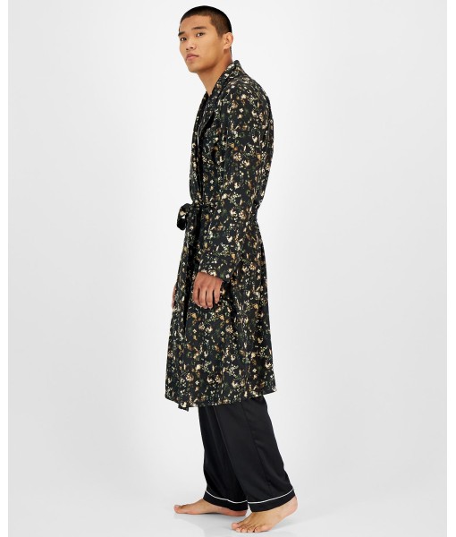 Men's Floral-Print Robe  