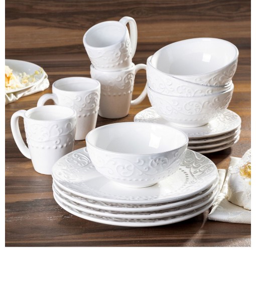 Bianca White 16Pc Dinnerware Set