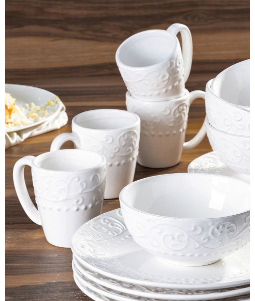 Bianca White 16Pc Dinnerware Set