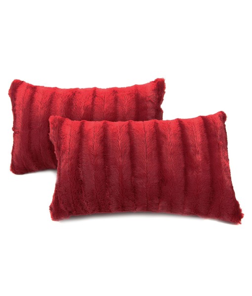 Faux Fur Decorative Pillow Set of 2  12