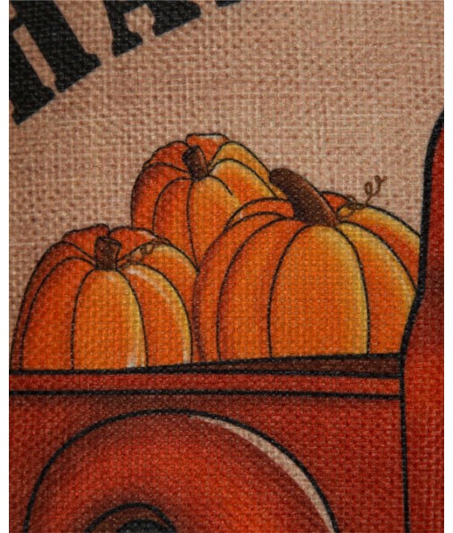 Happy Harvest Truck Decorative Pillow  12