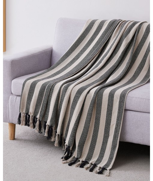 Striped Cotton Throw  50