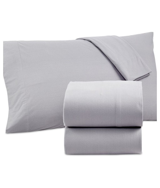 Micro Flannel Solid Twin 3-pc Sheet Set