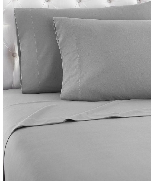 Micro Flannel Solid Twin 3-pc Sheet Set