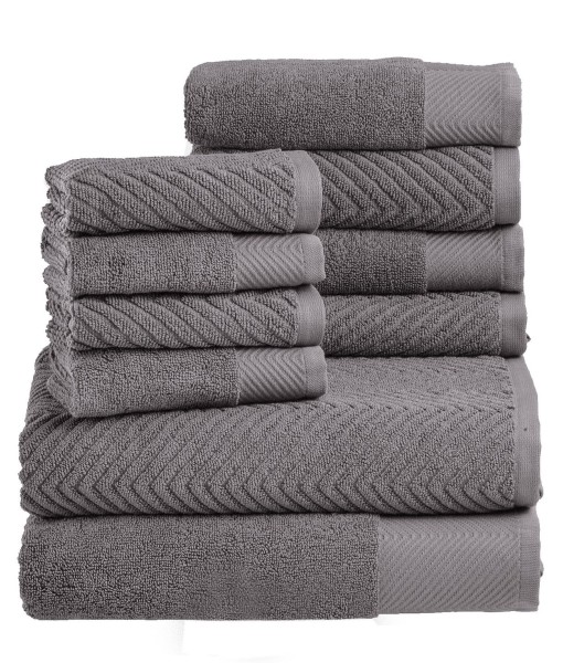 Spa 100% Cotton Jacquard 10 Piece Towel Set