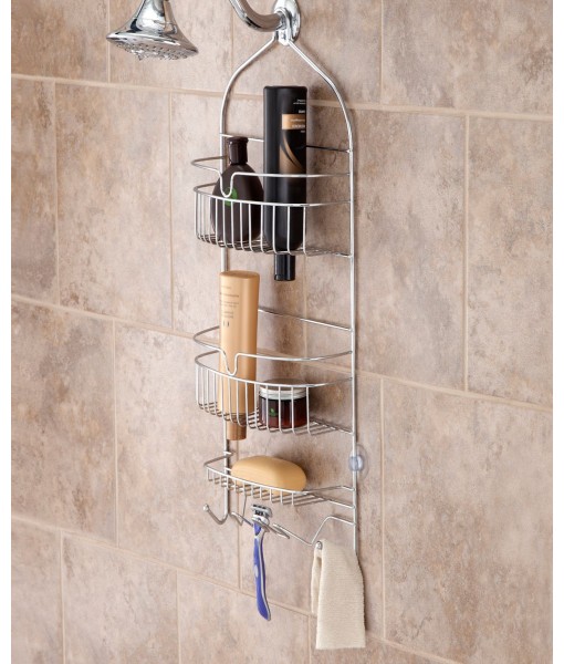 Rust-Resistant Heavy Duty 3-Tier Large Hanging Shower Caddy