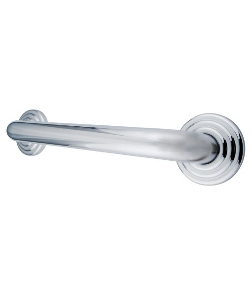 Restoration 12-Inch Decorative 1-1/4-Inch OD Grab Bar in Polished Chrome