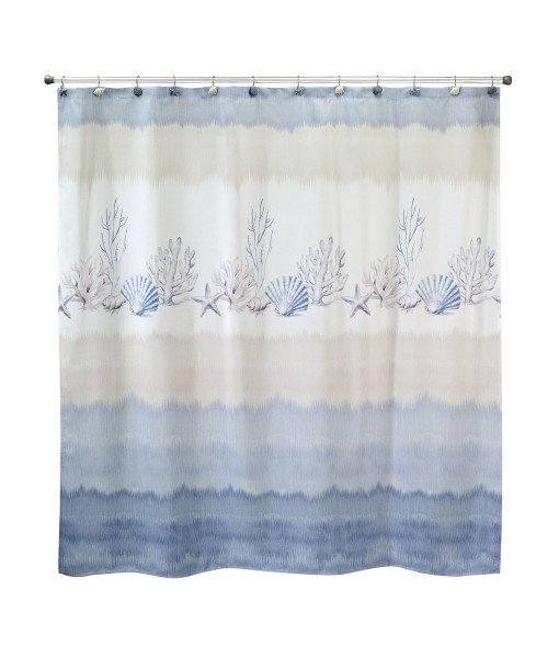 Abstract Coastal Shower Curtain