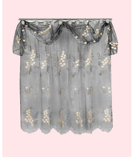 Bloomfield Sheer Shower Curtain with Valance