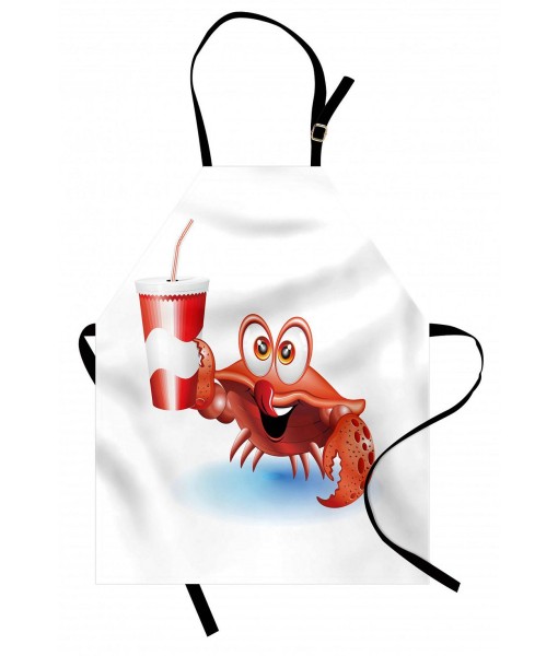 Nautical Crab Pattern Apron